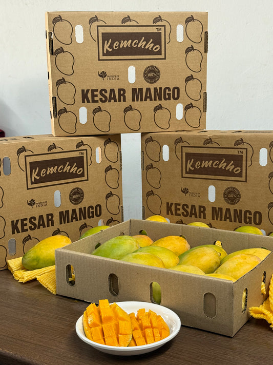 KemchhoFresh Kesar Mango Box (9-12 Pcs)