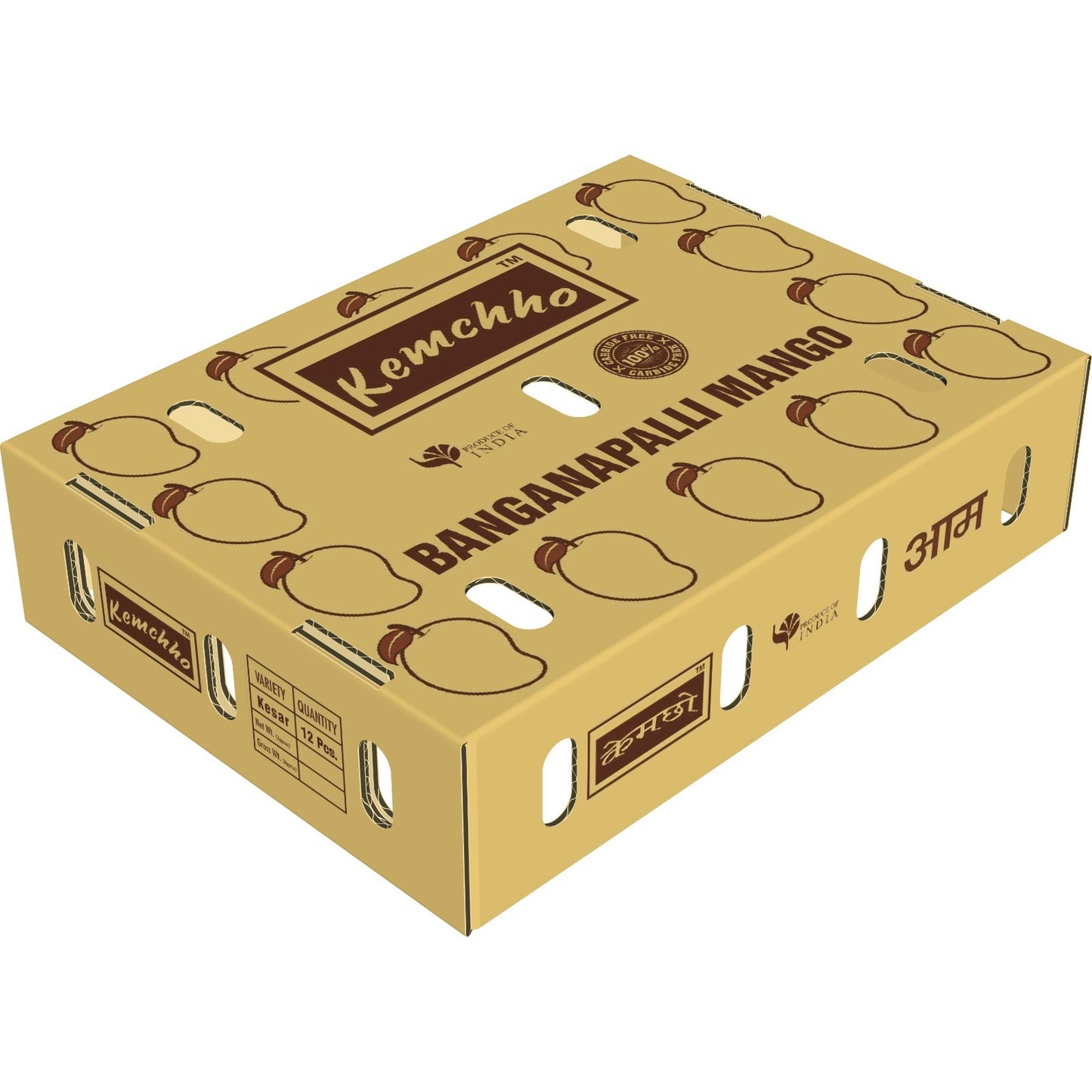 KemchhoFresh Badami Mango Box (9-12 Pcs)